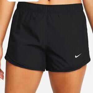 Nike Women's Black Brief-Lined Tempo Running Shorts size Large
